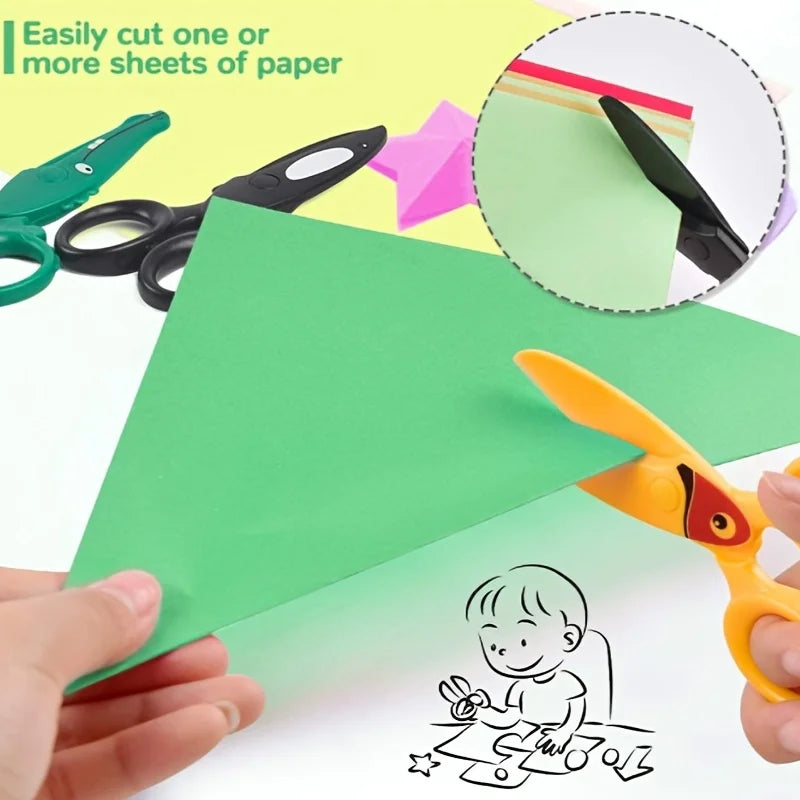 Preschool Training Scissors Child-Safe Craft Scissors for Kids