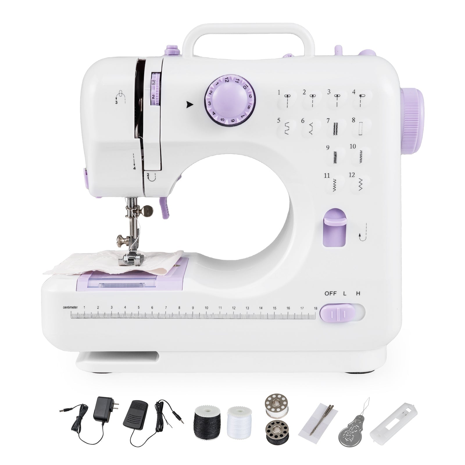 Mini Sewing Machine with 12 Built-In Stitches