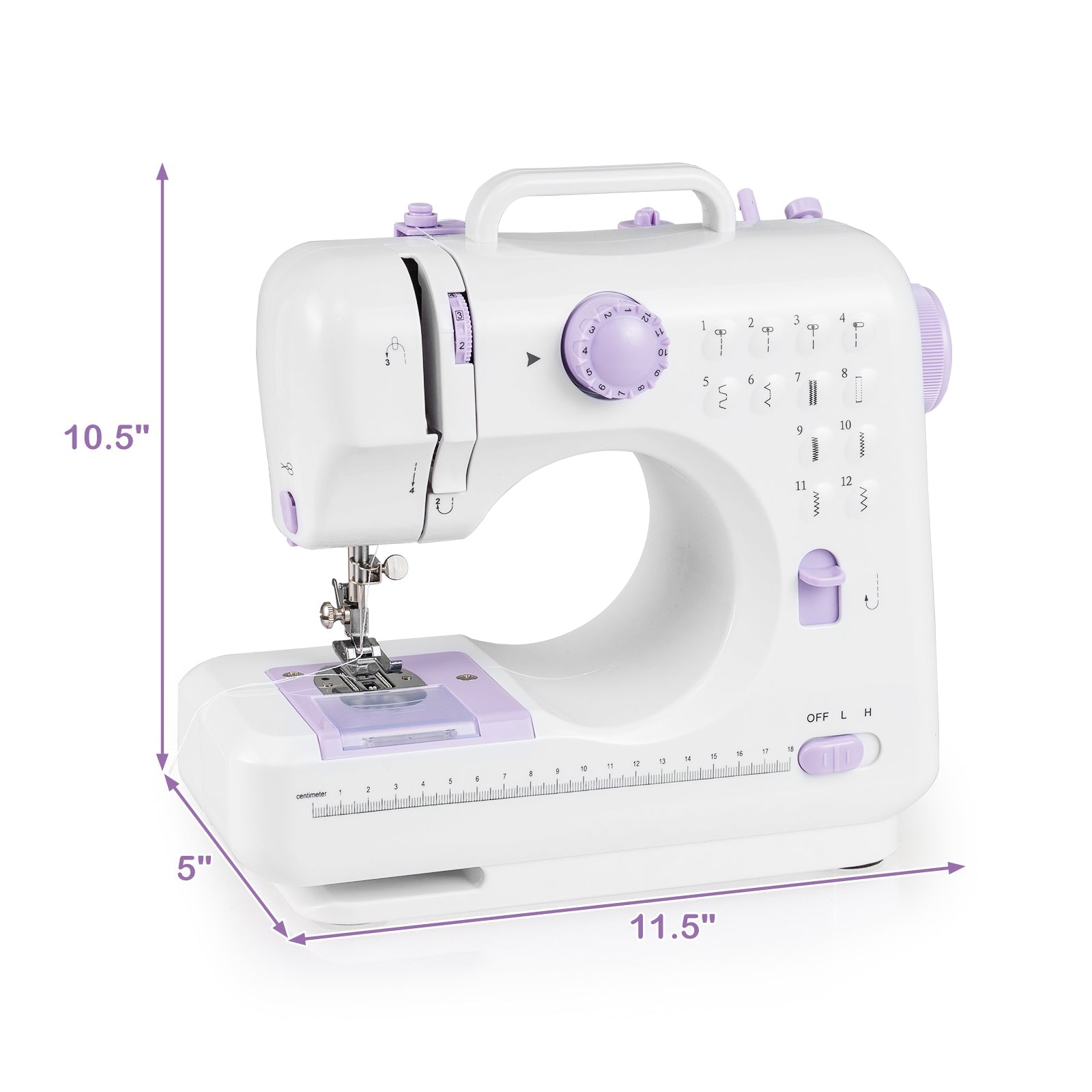 Mini Sewing Machine with 12 Built-In Stitches