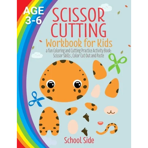 Scissor Cutting Workbook for Kids Coloring and Practice