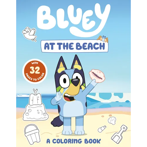 At The Beach Coloring Book for Kids