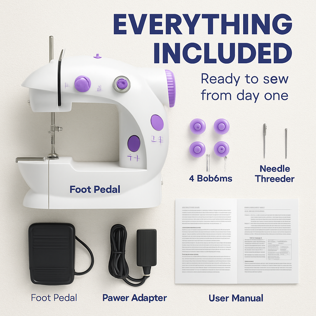 Electric Portable Sewing Machine for Home Projects
