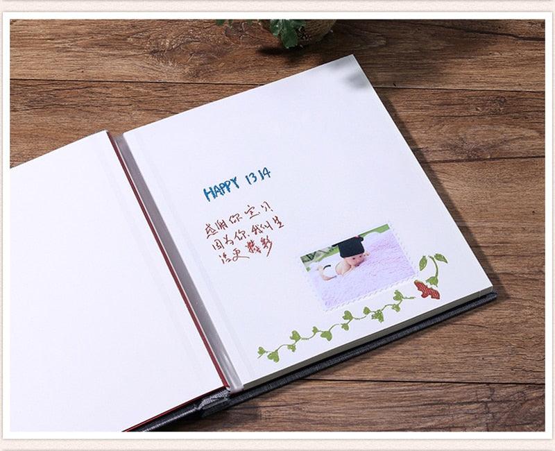Linen 16-Inch DIY Refillable Photo Scrapbook Album