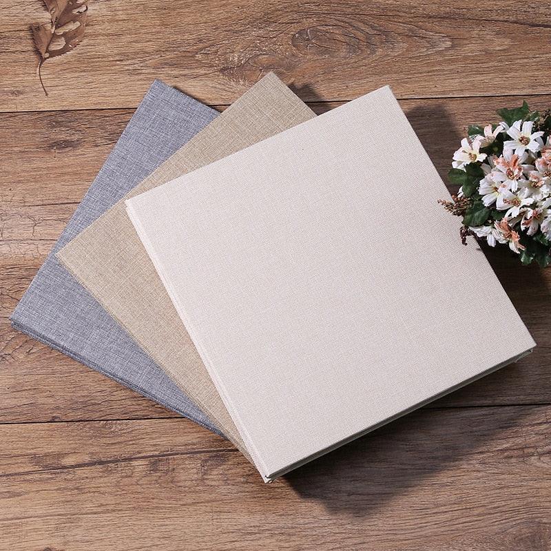 Linen 16-Inch DIY Refillable Photo Scrapbook Album