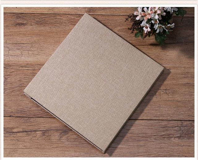 Linen 16-Inch DIY Refillable Photo Scrapbook Album